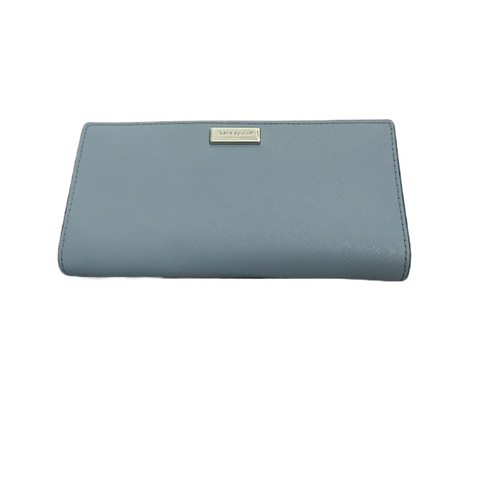 NWT/Kate Spade New York Laurel Way Stacy Leather Wallet/ Blue Dawn - Picture 2 of 13
